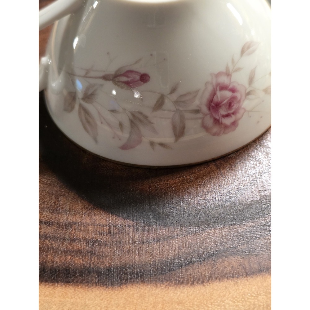 FINE CHINA OF JAPAN 8542 LAURA 2"h Flat Coffee Tea Cup And Saucer - Picture 4 of 13